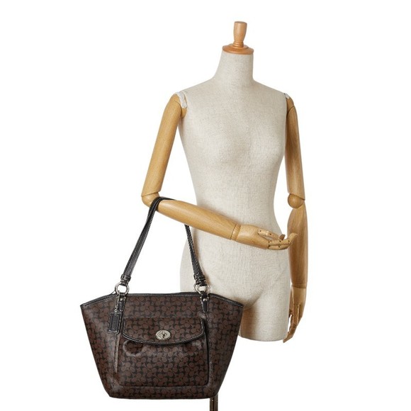 Coach Coach Mini Signature Leather Tote Bag F15135 Leather Tote Bag F15135 - Picture 8 of 8